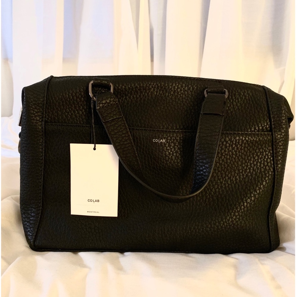 NWT Co-Lab All Black Pebbled Leather Purse